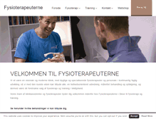 Tablet Screenshot of fysioterapeuterne.nu